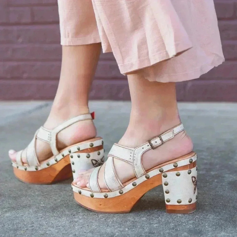 NEW BED STU Mediation Nectar Lux Butterfly Platform Sandals Size 10